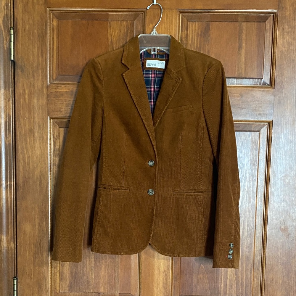 Vintage Esprit Chestnut Brown Corduroy Blazer
